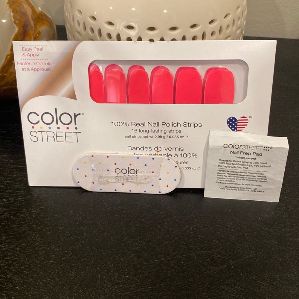 Color Street Nail Strips - SHOCKWAVE - NEVER USED!      pink nails beauty makeup - Picture 3 of 7